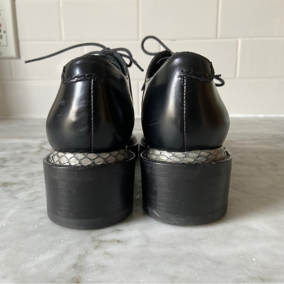 Acne Studios Lark Platform Oxford with Snakeskin Trim | Size 36 - Picture 10 of 12